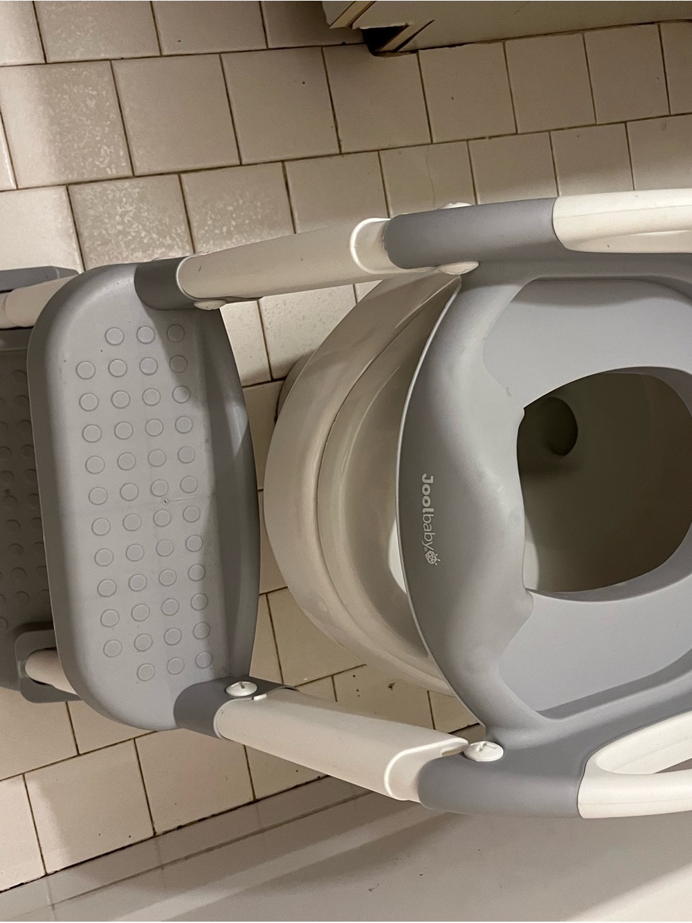 joebaby Gray Toddler Potty Trainer Seat with Step and Handles
